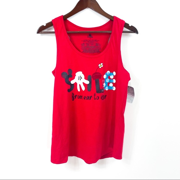 Disney Store Red Mine Mouse Tank Top - Picture 1 of 6